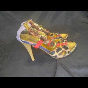 Unique Multi-pattern Heels